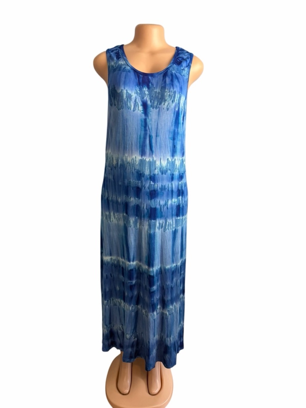 India Boutique Blue Tie-Dye Maxi Dress - Picture 3 of 9